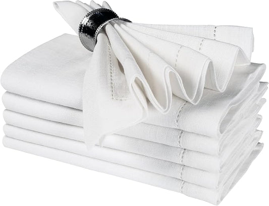 Cloth Napkins, 100% Linen Napkins White, Napkins, Linen Napkins, Dinner Napkins Cloth, Napkins Cloth, Wedding Napkins, Easter Thanksgiving Christmas Napkins 18x18 Cloth Napkins Set of 6