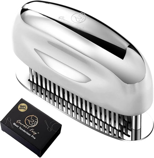 Meat Tenderizer Tool, Easy to Clean, One Piece Design - No Disassembly Needed, Ultra Sharp Needle Blades 100% Stainless Steel, Heavy-Duty Kitchen Gadgets, Meat Needle, Cooking Gadget for Tenderizing