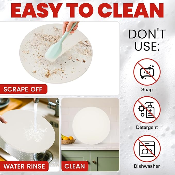 GOOD GAIN Pizza Stone for Oven Grill - Cordierite Baking Stone for Bread, Pies | 15'' Round Oven Stones for Cooking | Indoor,Outdoor | Durable, Heat Shock Resistant (White)