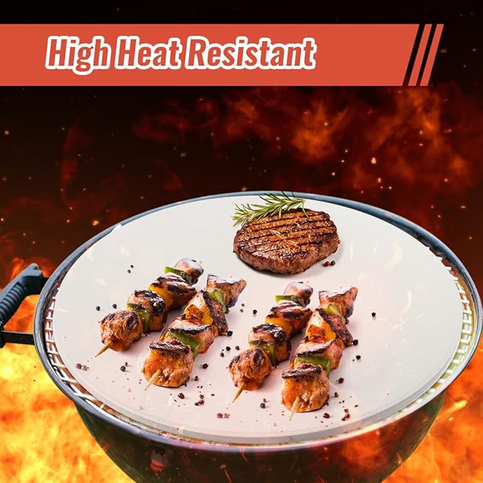 15'' Round Pizza Stone Baking Stone Cordierite Bread Stone for Oven Grill, Thermal Shock Resistant, Ideal for Baking Different Sizes of Pizzas or Bread