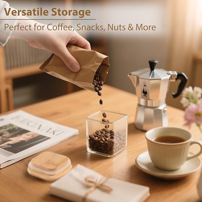 12 Pack 4 oz Square Glass Spice Jars with Lids and Labels – Airtight Small Seasoning Containers Set, Clear Glass Storage Jars for Seasoning, Spices, Kitchen Pantry Organization