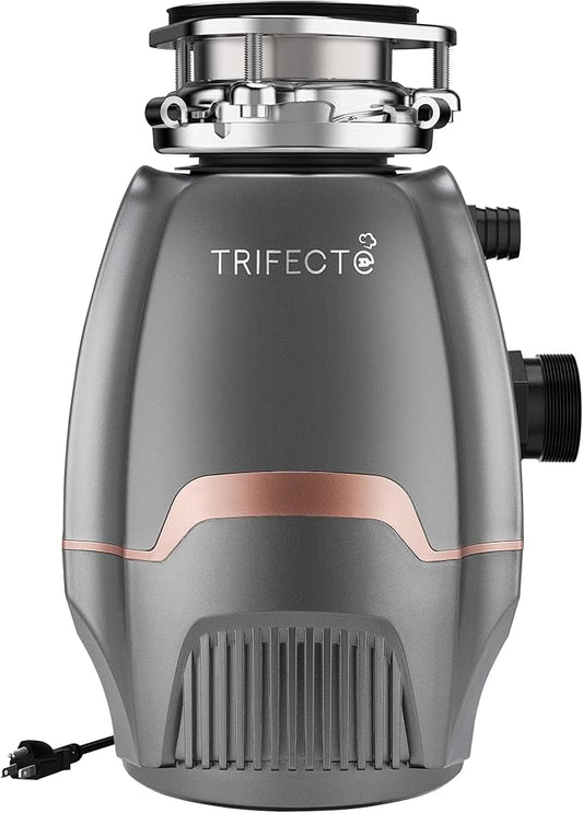 Trifecte Pro 3/4 HP Garbage Disposals with Sound Reduction,Food Waste Coutinuous Feed Garbage Disposal with Power Cord, Dishwasher Hook Up