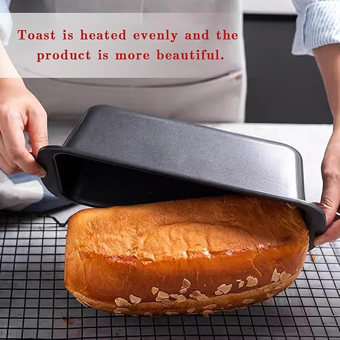 2PCS Small Loaf Pan for Baking Bread, 1lb Bread Loaf Tin, 7.5 x 3.5 x 2.4 inch Banana Bread Pans, Non-Stick Meatloaf Pan, Rectangular Bread & Loaf Tins for Ovens Air Fryer