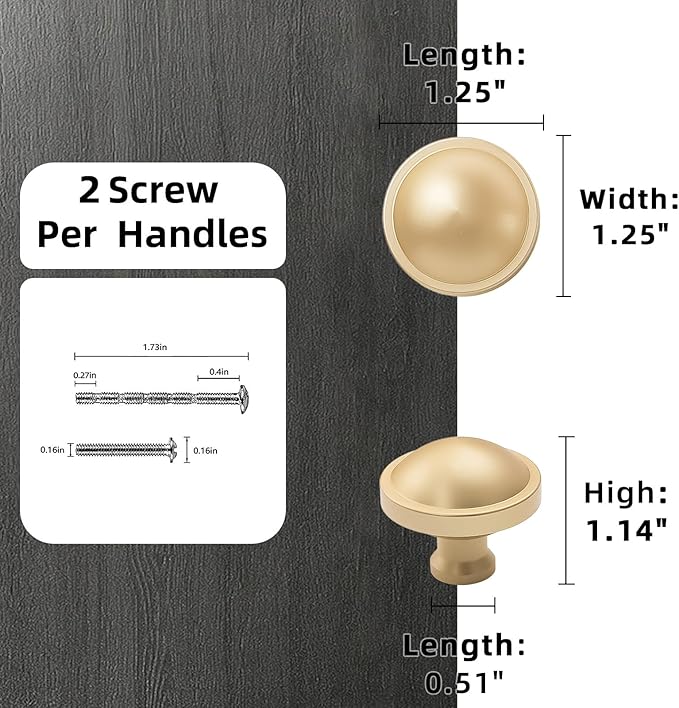 10 Pack Brushed Gold Kitchen Cabinet Knobs Cabinet Knobs Gold Drawer Knobs Kitchen Hardware Solid Cupboard Knobs Drawer Knobs