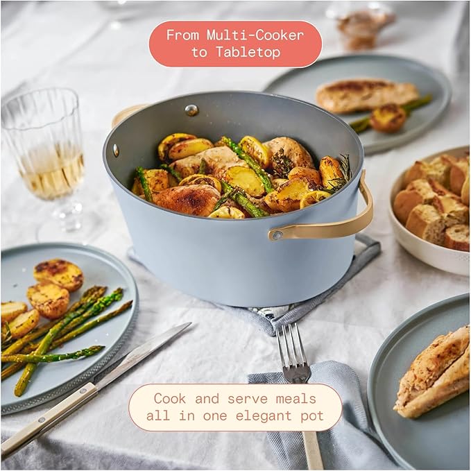 Beautiful 10-in-1 6 Qt Electric Multi-Cooker – Cook Faster & Healthier with Versatile Functions: Ideal for Holiday Recipes, Thanksgiving Sides, Christmas Parties & Family Gatherings