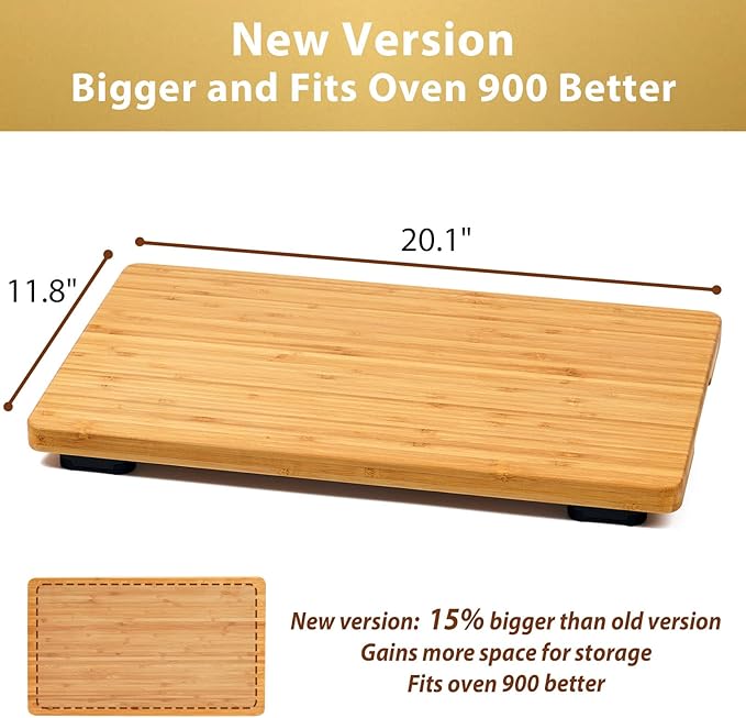Cutting board Compatible with Breville BOV900BSS the Smart Oven Air Fryer Pro, Accessories for Countertop Convection Oven, With Heat Resistant Silicone Feet, Creates Storage Space, Protects Cabinets