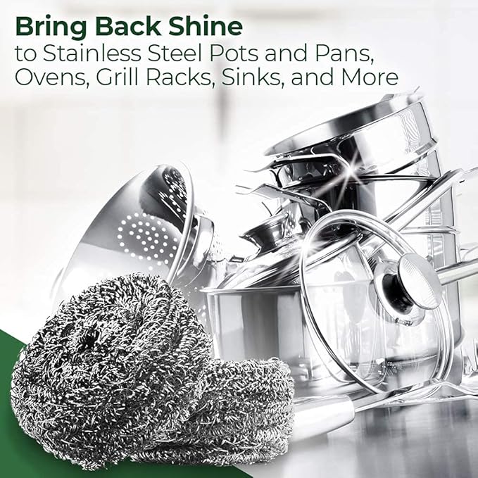 Stanley Home Products Stainless Steel Kitchen Scouring Cleaners (2 Cleaners Included)