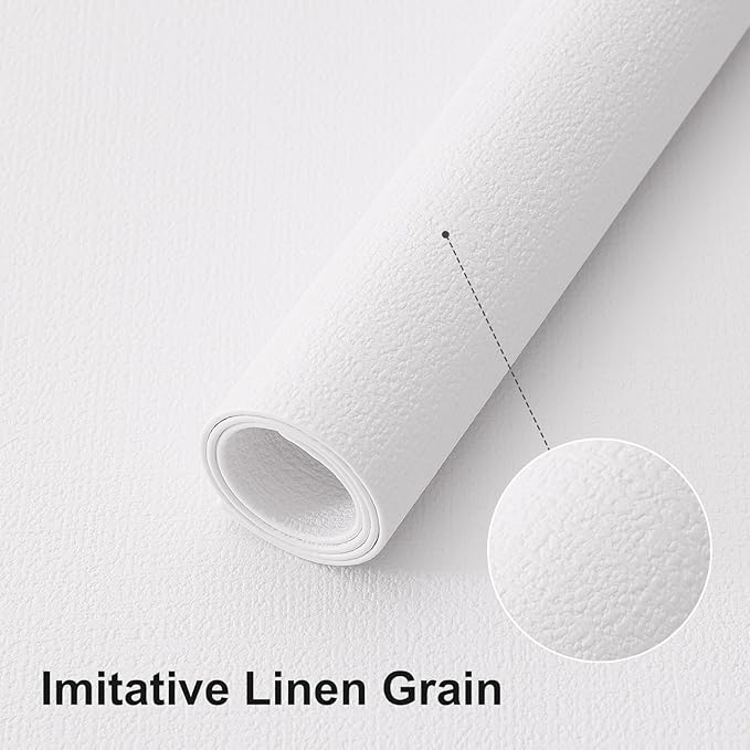 homing Faux Leather Heat Resistant Placemats 4 Packs, Waterproof Wipeable Dining PU Place Mats for Indoor & Outdoor, Easy to Clean, White