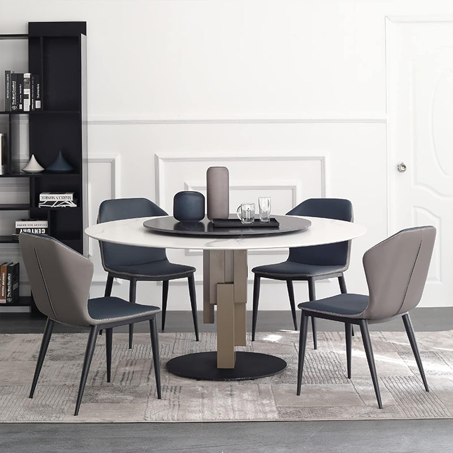 Lazy Susan Heavy Duty Hardware 20 Inchs Aluminum Metal Rotating Turntable Bearings Swivel Plate Hardware for Dining-Table and Workbench