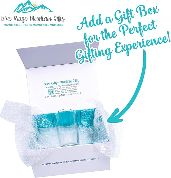 Blue Ridge Mountain Gifts - Thin Yellow Line Pint Glass - Personalized Dispatch Glass, 911 Dispatch Appreciation, Yellow Line Merch, First Responders Gift, Custom Barware, Thin Gold Line American Flag