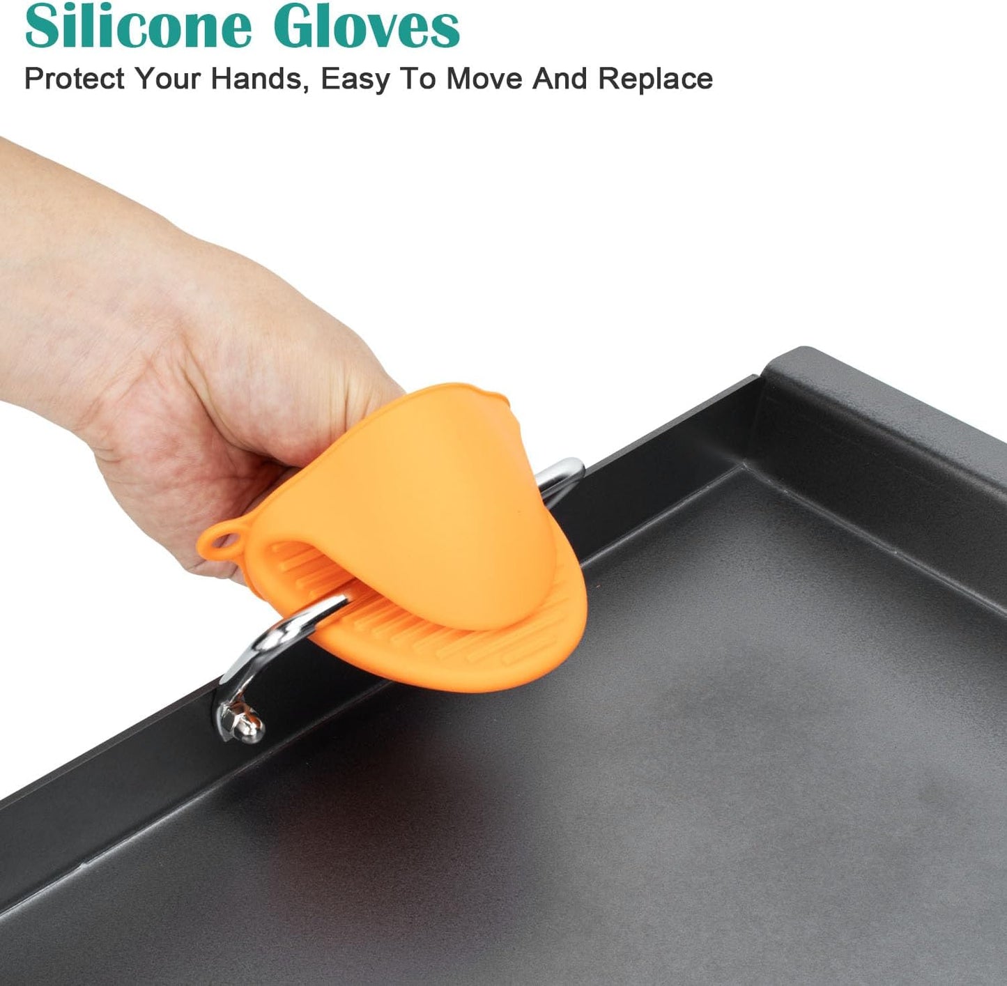 Full-Size Griddle Inserts for Weber Genesis II 400 Series Gas Grill, Flat Top Grill Griddle for Weber GS4 Genesis II E-410 S-410 E-435 S-435 E-440 S-440, Replace for 6789 Ful Size Griddle