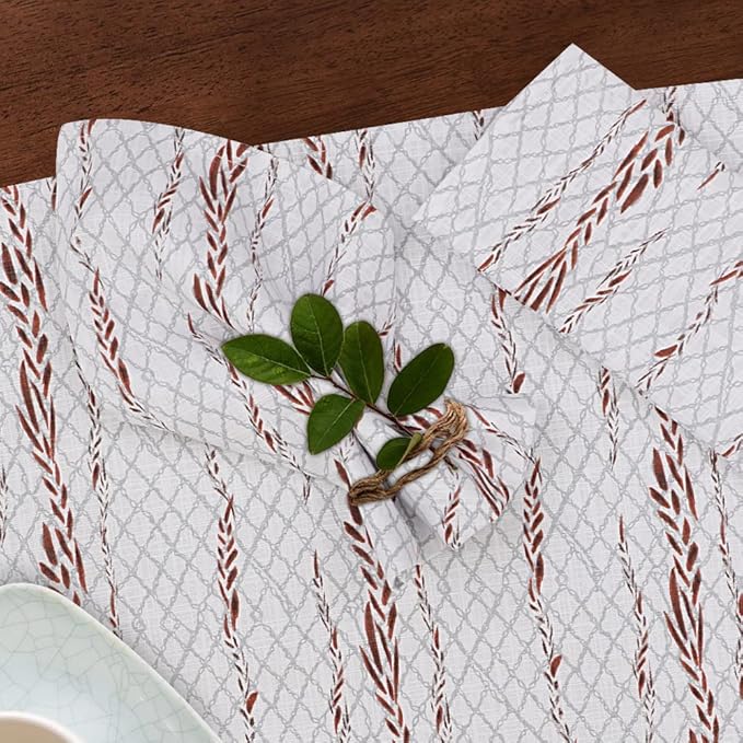 RUVANTI Cloth Napkins Set of 12 Cotton 100%, 18x18 Inches Napkins Cloth Washable, Soft, Absorbent. Cotton Napkins for Parties, Christmas, Thanksgiving, Weddings, Dinner Napkins Cloth - Wheatable