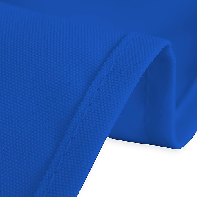 LTC LINENS 5 Pack Rectangle Tablecloths Royal Blue 70 x 120 Inch for 6 or 8 ft Rectangular Banquet Tables with Half-Drop - Stain and Wrinkle Resistant Polyester Table Covers for Wedding, Party