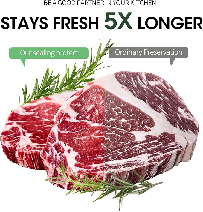 L'ELEF MISTICO Precut Vacuum Sealer Bags for Food, 50 Gallon 11" x 16" & 50 Quart 8" x 12" & 50 Pint 6" x 10" BPA Free Food Saver, Vacuum Storage for Sous Vide and Freezer