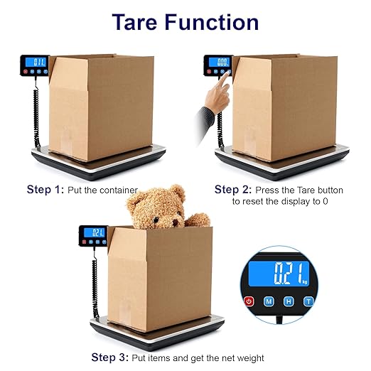 Digital Shipping Postal Scale 0.5 oz High Accuracy! 440lb Commercial Weight Scale for Package, Small Business, Mail, Warehouse, Home, Battery & Charging Cable Included