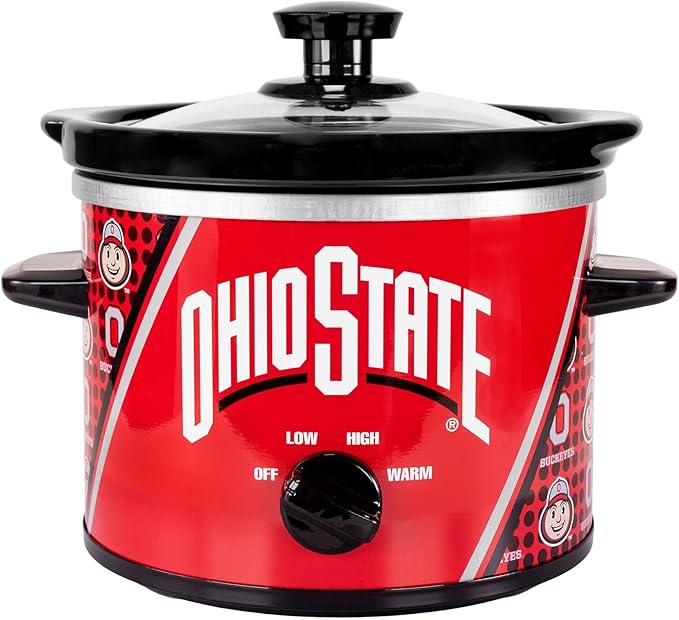 Uncanny Brands Ohio State Buckeyes 2qt Slow Cooker - Cook With Your Favorite Mascot