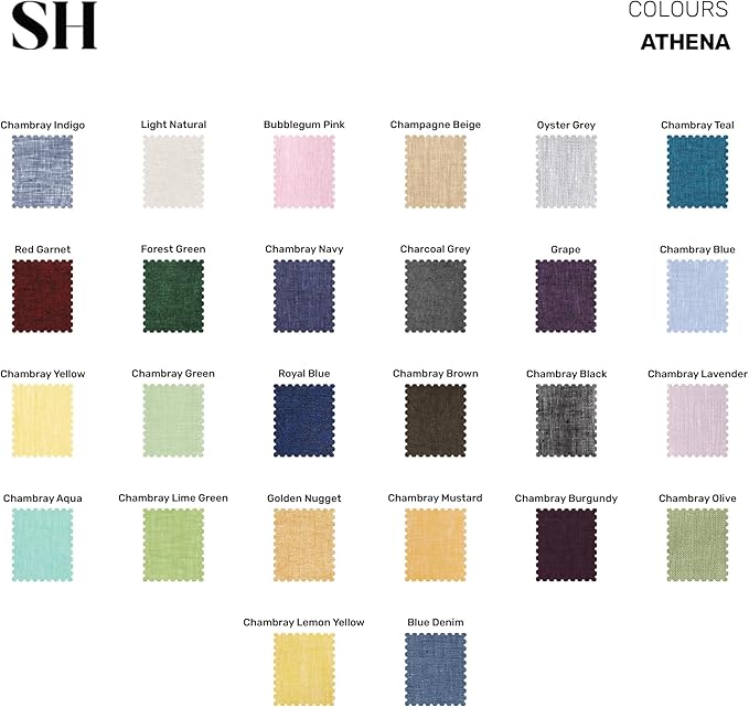 Solino Home Linen Placemats Set of 4 - Red Garnet Placemats 14 x 19 Inch - 100% Pure Linen Table Mats for Fall, Autumn, Thanksgiving, Christmas, Holiday, Winter - Athena