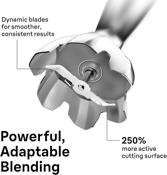 Braun MultiQuick 7 3-in-1 Immersion Blender with Food Processor – Powerful Handheld Electric Stick Blender - Emulsifier for Chopping, Beating & Whisking - Ideal for Soup, Puree, Smoothies & More