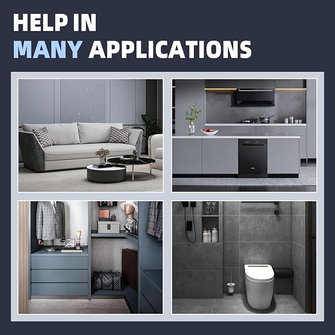 Black Hard Bristle Crevice Cleaning Brush - 6 PCS Home Cleaning Supplies - Multi-Purpose Crevice Cleaning Tools for Grout, Kitchen, Bathroom, Toilet and Window