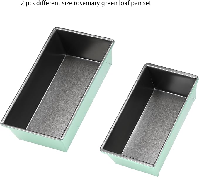 Bread loaf pan, loaf pans for oven home baking Bread mold 2lb loaf tin 10.5 x 6 x 3 inches Aluminized Steel Non Stick Coating For Home Baking 9x5 bread 2pcs