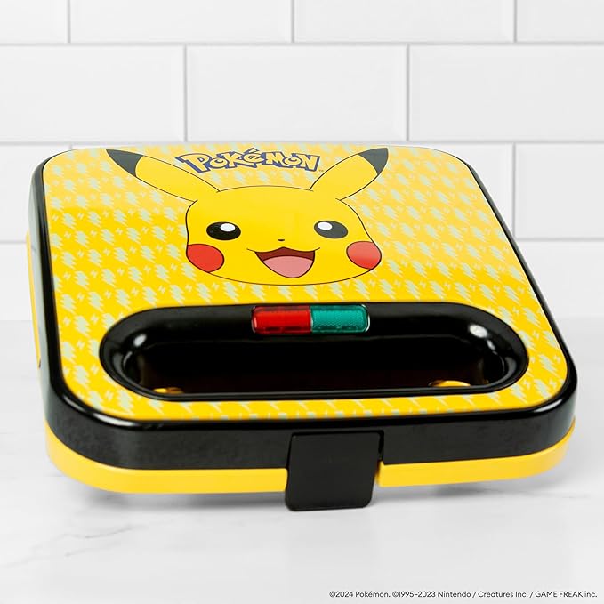 Uncanny Brands Pokemon Pikachu Sandwich Maker - Small Kitchen Appliance