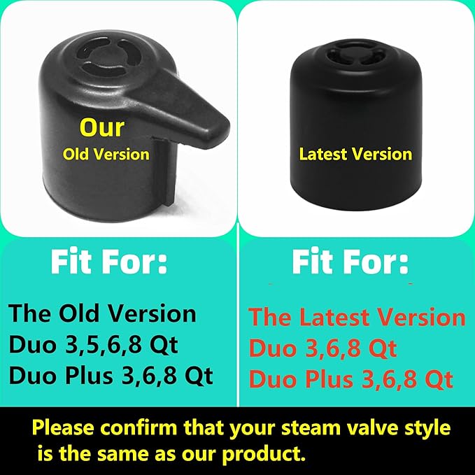 Replacement Parts for Instant Pot Duo/Duo Plus 5, 6 Qt, IP-DUO50, IP-DUO60 and IP-Duo Plus 60, Include Sealing Ring Steam Release Handle and Condensation Collector Cup