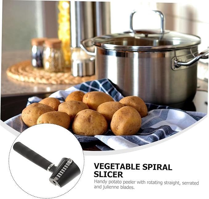 Multi-functional Vegetable Peeler Slicer Carrot Curler Kitchen Fruit Grater Tool for Potato Cucumber Apple Pear with Wear-resistant Material Compact Design