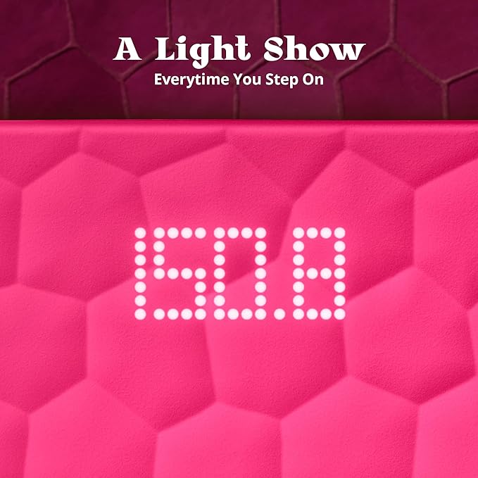 Greater Goods Colorful Designer Bathroom Scale: Non-Slip Silicone Cover, Hidden LED Display, Spot-On Precision, 400 lb Capacity