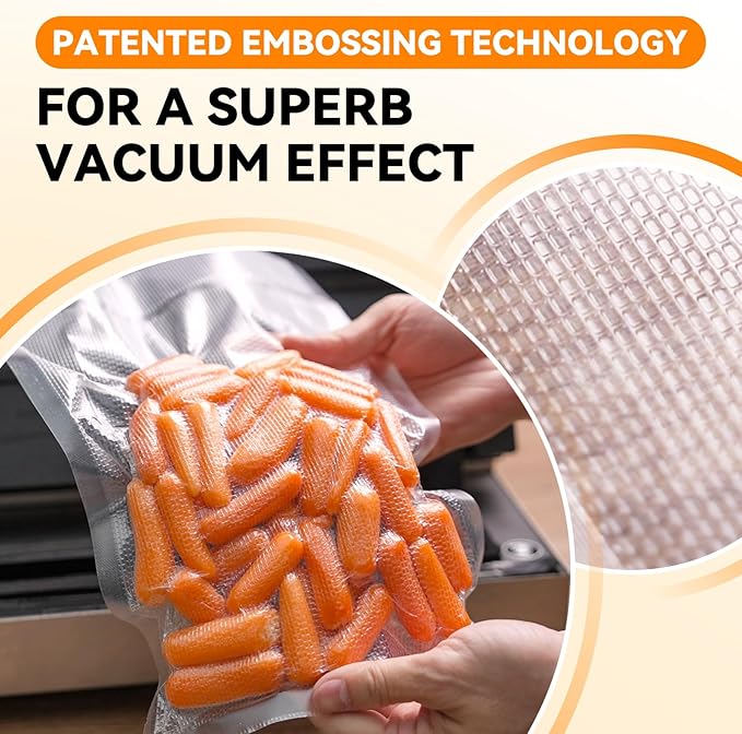 [2024 New] 6" x 10", 8" x 12" and 11" x 16" Precut Bags, 150 Count, Vacuum Sealer Bags for Food, Great for Food Storage, Sous Vide and Meal Prep, Wevac Lite