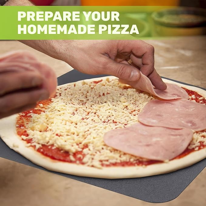 Pizza Steel, Pizza Steel for Oven - Durable Steel as Alternative to Pizza Stone - Baking’s, Steel Platform with Finger Hole for Baking Pizza and Bread