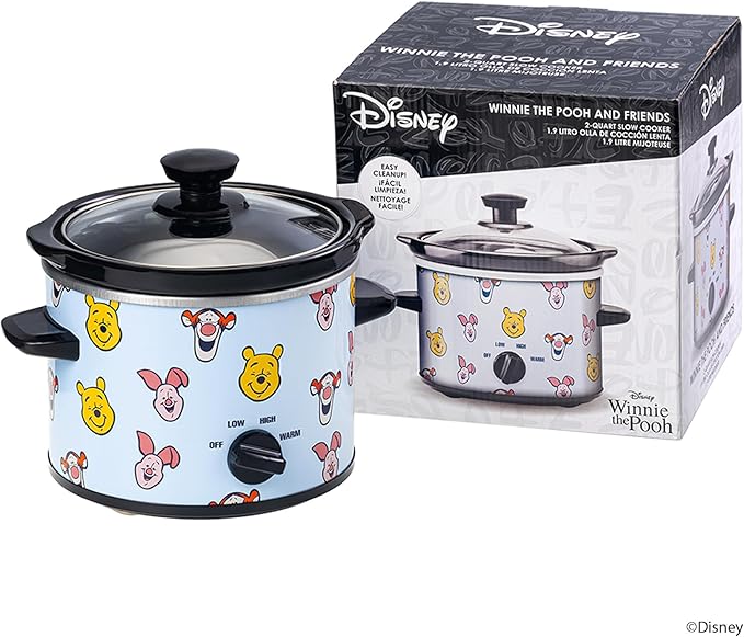 Uncanny Brands Disney Winnie the Pooh and Friends 2qt Slow Cooker - Small Kitchen Appliance