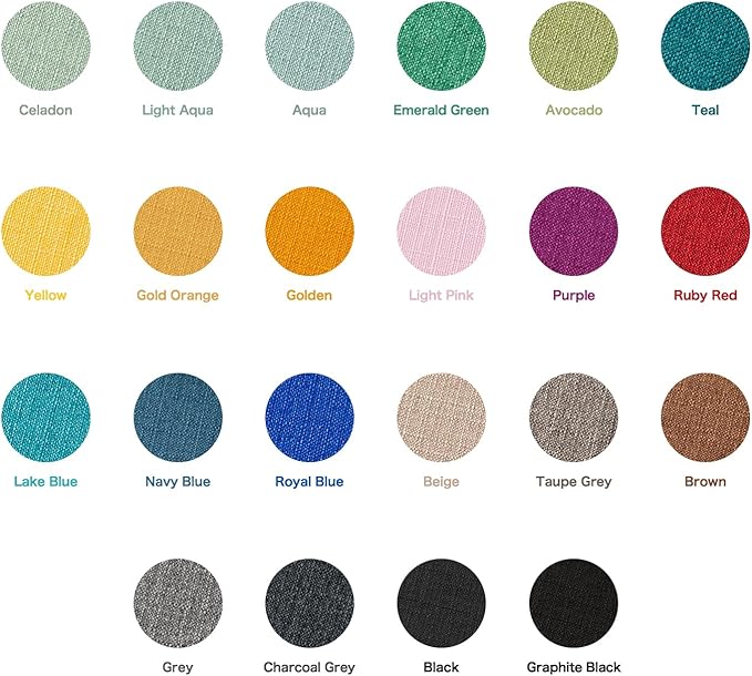 BALCONY & FALCON Round Tablecloth Washable Wrinkle Resistant and Water Proof Table Cloth Decorative Linen Fabric Tablecloths for Dining Party Kitchen Wedding Outdoor Use(Charcoal Grey, 70" Round)