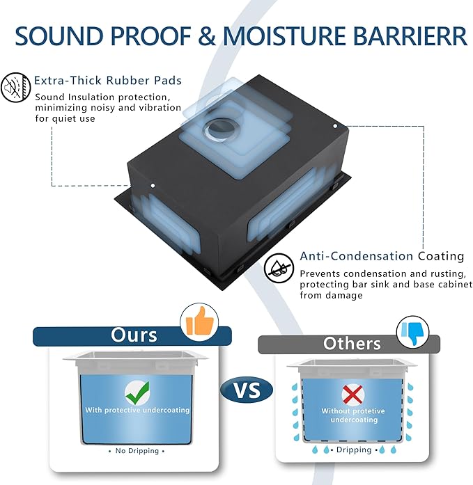 25 Black Drop In Kitchen Sink, Doirteal 25 x 22 Inch Black Workstation Sink Topmount 16 Gauge Stainless Steel Single Bowl Kitchen Sinks BL17S-1