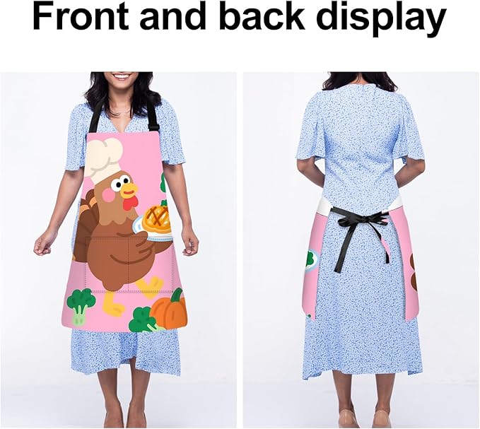Halloween Apron Home Kitchen Cooking Baking Gardening for Women Men with Pockets waterproof 32x28 inch
