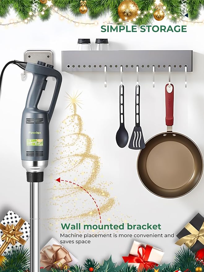 Commercial Immersion Blender Hand held Blenders Heavy Duty Variable Speed Mixer 4000-16000RPM with 20-Inch Removable Shaft 50-Gallon Capacity 500W Multifunction Pro Electric Stick Emulsifier