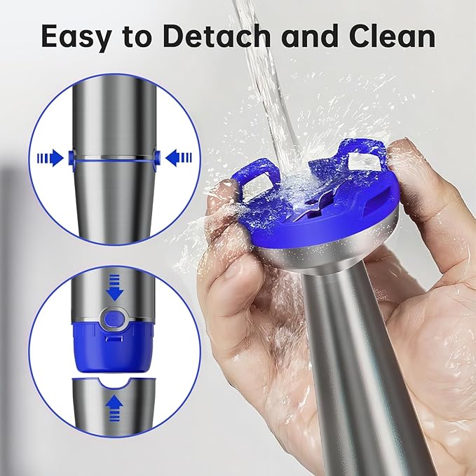 Immersion Blender Handheld Corded Hand Blenders Set 1100W, Trigger Variable Speed 5 in 1 Stick Emulsifier with Chopper, Whisk and Frother for Soup, Baby Food and Smoothies, Royal Blue