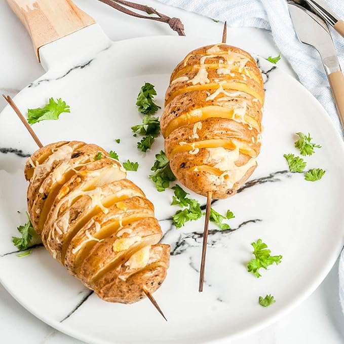 RioRand Manual Spiral Potato Cutter, Stainless Steel Tornado Twister with Blades for Curly Fries, DIY Potato Slicer for Home Kitchen, BBQ, Carrots, Cucumbers