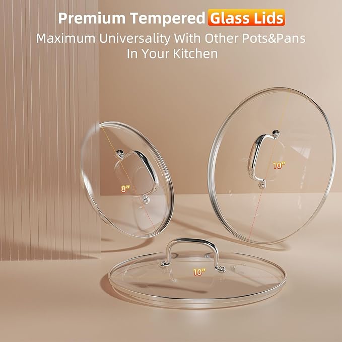 Deluxe DUXANO 14PC Healthy Pots and Pan With 9H Anti-scratch Coating, 2-Layer Non-Stick Ceramic&PFAS Free, Sensitively&Evenly Induction Cooking, Enhanced Flavor with Infrared Cookware, Dishwasher Safe