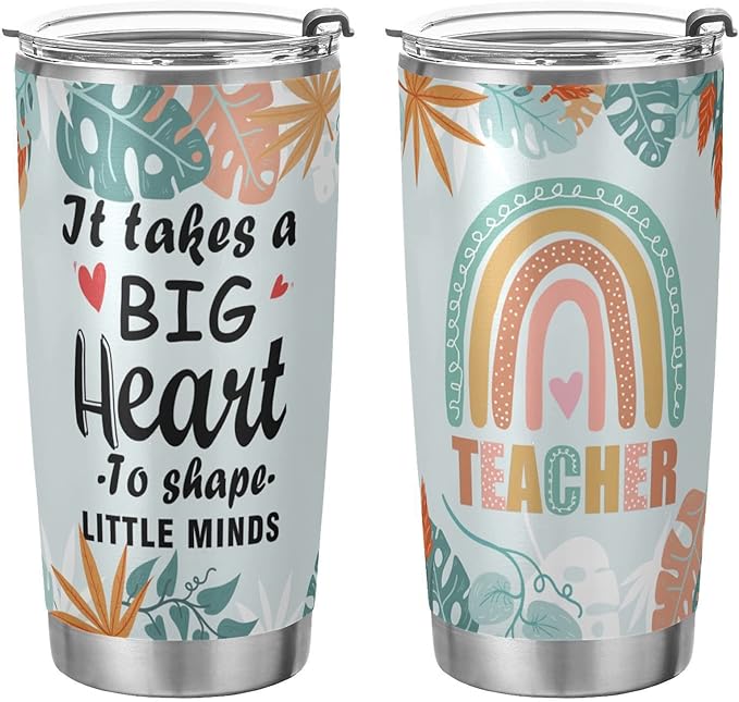 JUDIAN Teacher Gift for Women Teacher Appreciation Gifts From Students 20 Oz Insulated Stainless Steel Tumbler Travel Coffee Mug