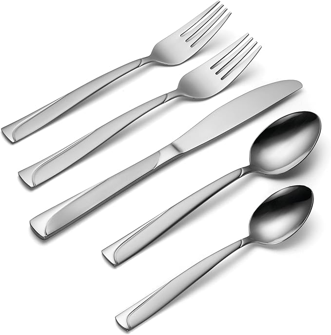 Oneida H025074A Madeline 74 Piece Everyday Flatware Set, Service For 12