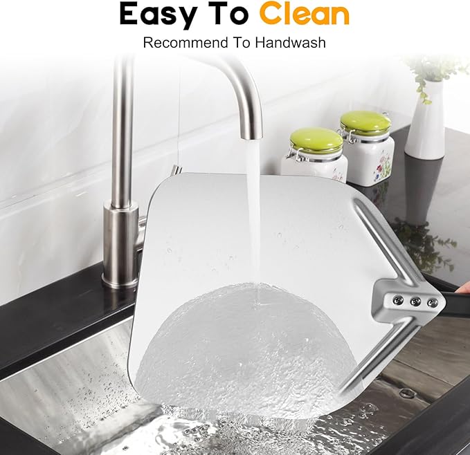 Pizza Peel 12 Inch, Pizza Spatula with Oven Gloves, Detachable Handle, Pizza Paddle for Indoor & Outdoor, Pizza Oven Accessories