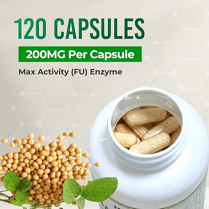 HAZEL'S Choice Nattokinase 4,000 FU – 120 Capsules – 200MG Per Capsule – Maximum Activity FU Enzyme – Dietary Supplement – Non-GMO & Gluten-Free