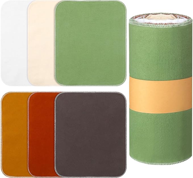 36 Pack Reusable Cleaning Cloths Washable Cotton Kitchen Dish Towels for Home Christmas Party Supplies Bulk, 9.84x11.81in (Earth Tone)