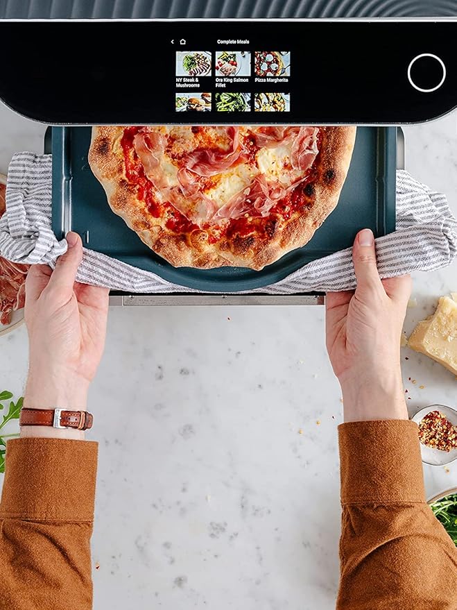 Brava Oven Chef's Choice Set: 10-in-1 Touchscreen Countertop Smart Oven, Air Fryer, 6-Slice Toaster, Slow Cooker, Reheater, Dehydrator, Rice Cooker, Healthy & User Friendly, Auto-Shut Off, 1800W