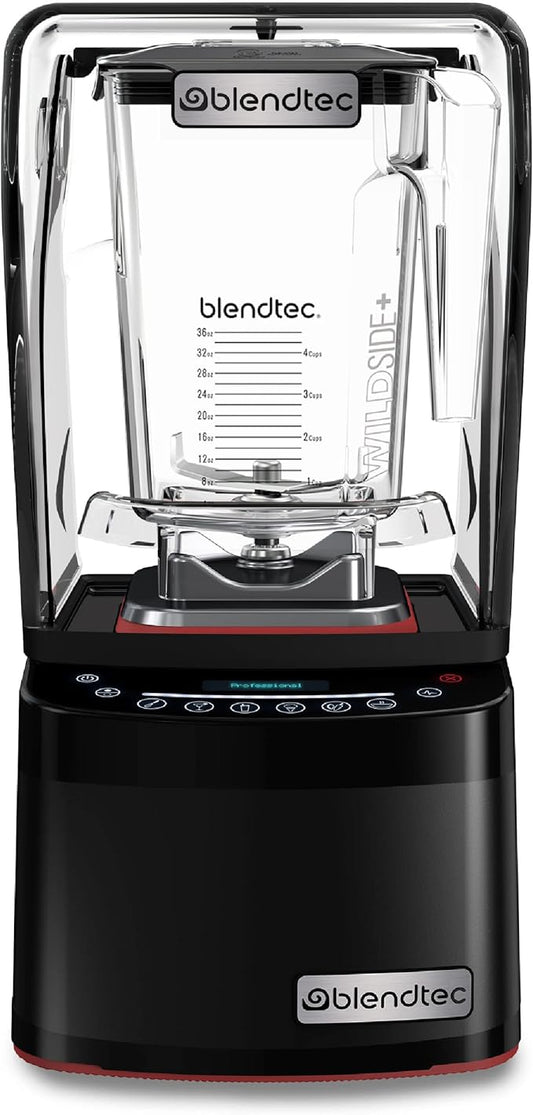 Blendtec Professional 800 - Blender with WildSide+ Jar (90 oz) for Smoothies & Frozen Drinks - Quietest Professional-Grade Power - 11-Speed Touch Slider - Easy to Clean - Black