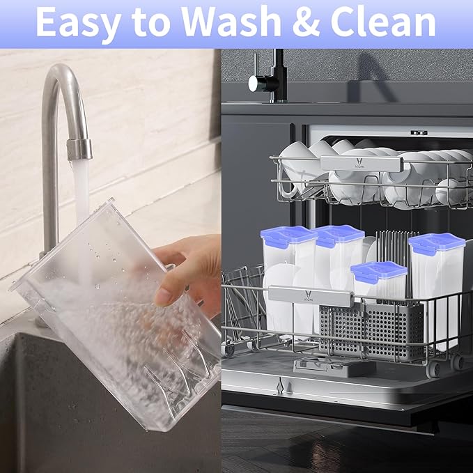 HOMER Moroccan Style Kitchen Canisters, 9-Piece BPA-Free Food Storage Set | Air-Tight Containers for Cereal, Pasta, Coffee & Spices