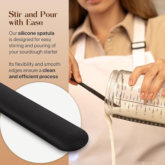 Sourdough Bread Making Kit with 9" Round & 10" Oval Bannetons and 34 oz Starter Jar – Complete Sourdough Kit with Lame, Whisk, Scrapers, Slings, Mat, Spatula & Cloth Covers