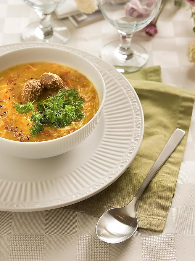 Matte Silverware Set, 18/10 Stainless Steel Satin Flatware, Modern Brushed Finish Cutlery, Dishwasher Safe & Durable, Built to Last (40-Piece, Sleek)