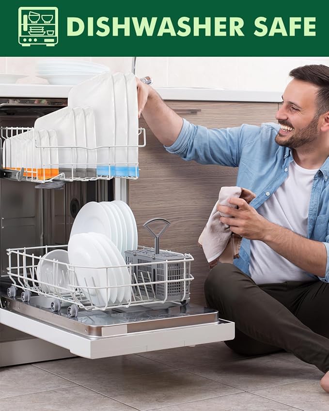 Lerine 16 Pack Reusable Snack Bags Dishwasher Safe, BPA Free Food Storage Bags, Extra Thick Leakproof Reusable Freezer Bags Snack Pouch for Candy, Fruits, Cereal (Multicolor, 16Snack)