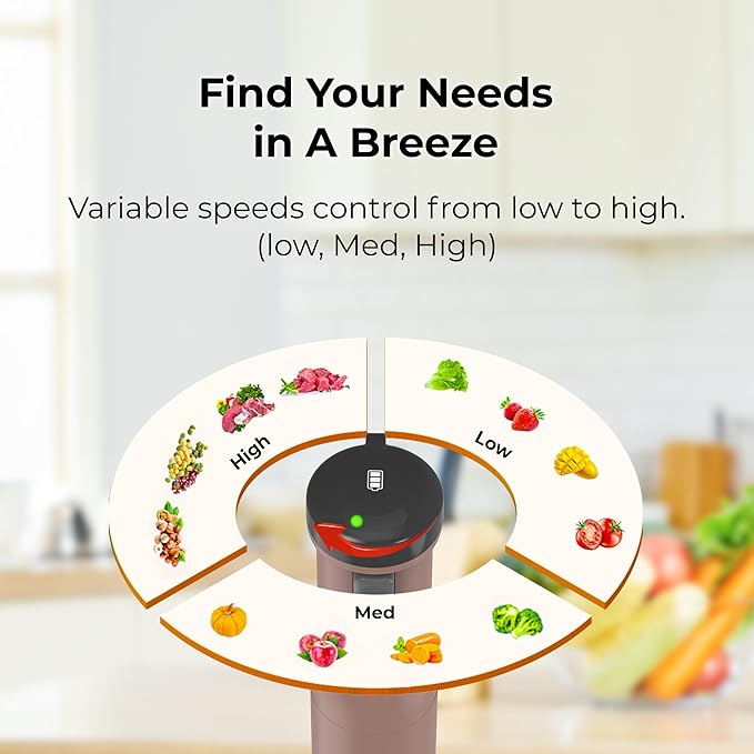 Rosewill 6-in-1 Multi-Speed Cordless Rechargeable Immersion Hand Blender, Heavy Duty Motor - Stick Blender, Beaker, Whisk, Chopper, Dual Beater, Milk Frother - For Smoothies, Baby Food, Soup (Mocha)